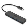 HUB USB I-TEC C31HUB404 CON 4 PORTE USB-C 3.1 COLORE NERO